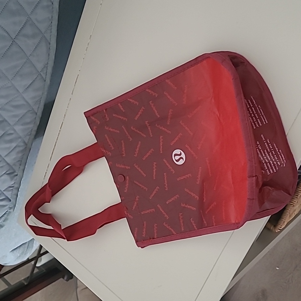 Lululemon Red Reusable Tote